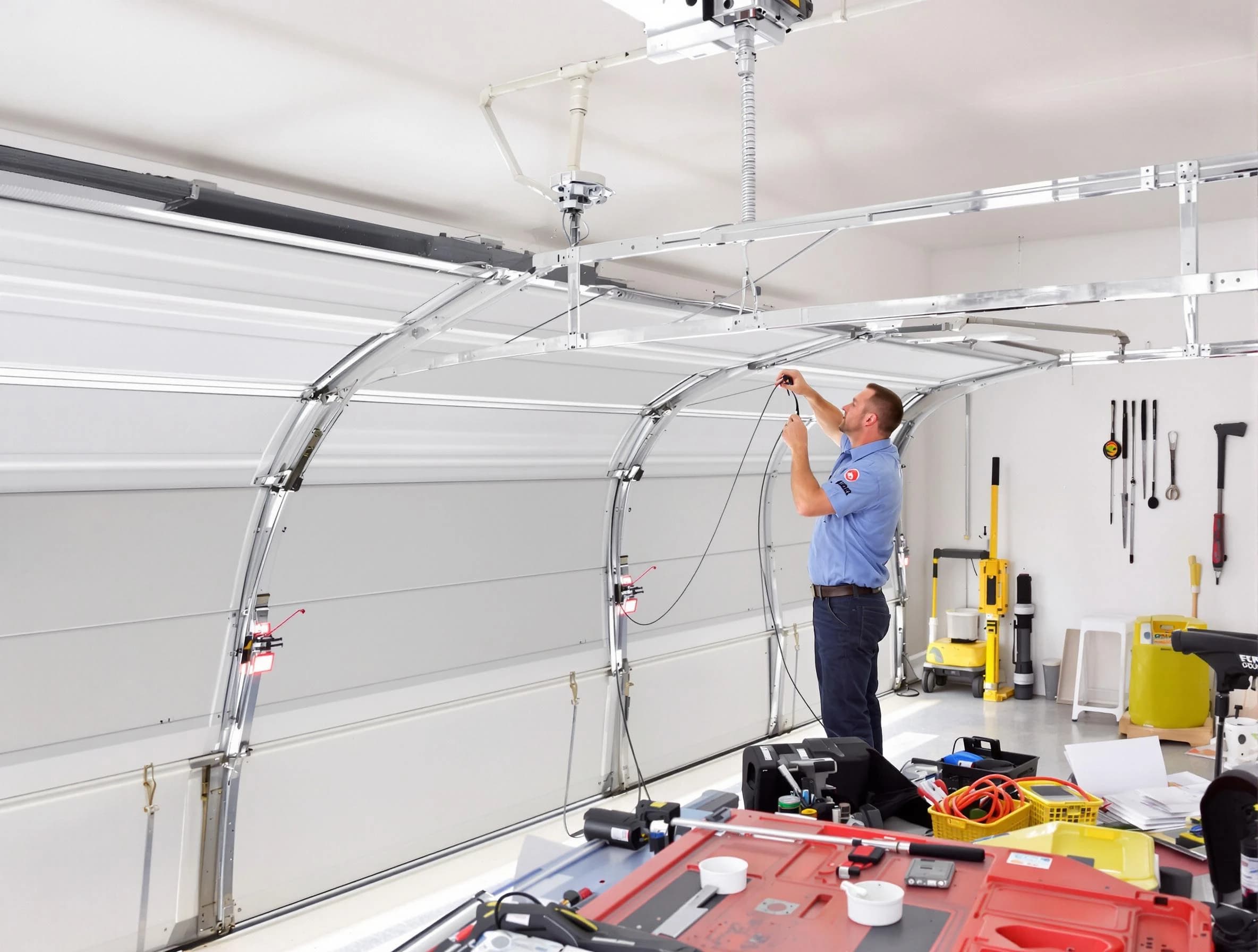 Garage door cable repair service by Loganville Garage Door Repair in Loganville
