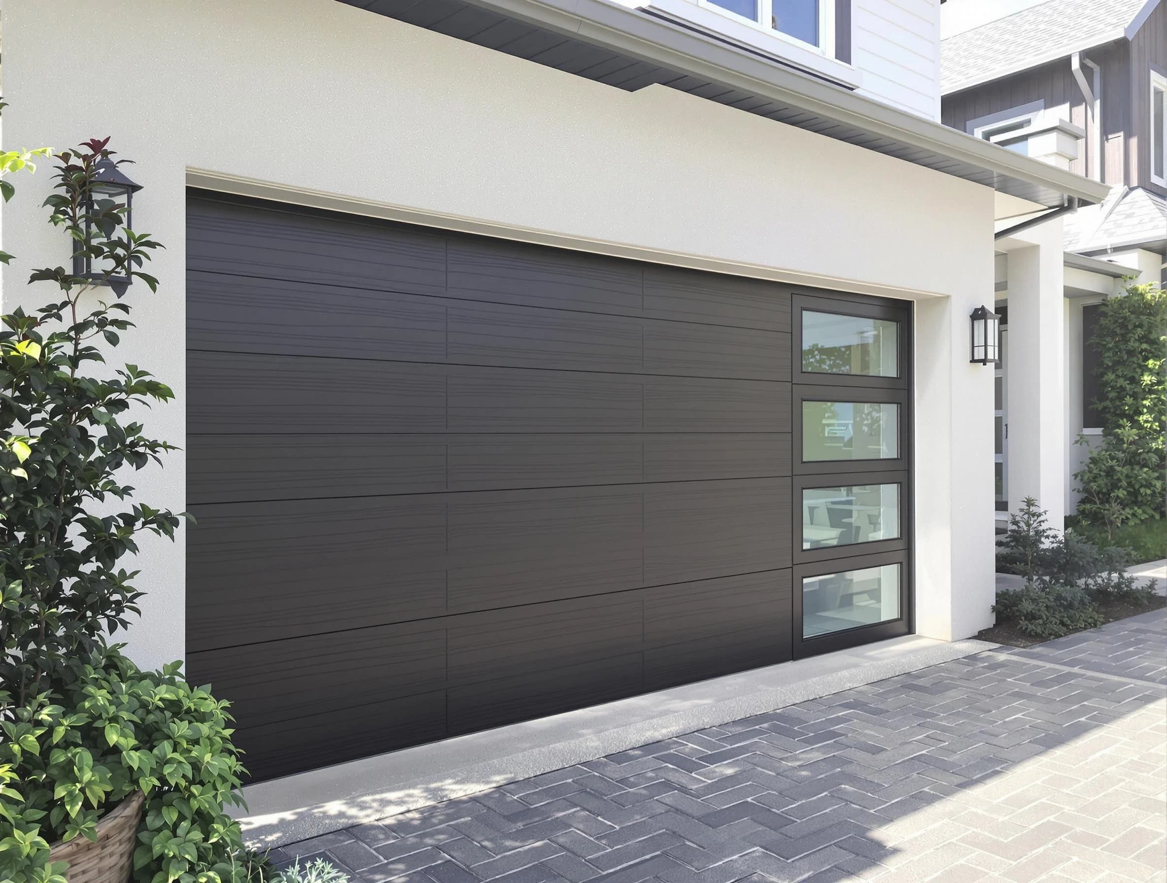 Custom garage door installation by Loganville Garage Door Repair in Loganville