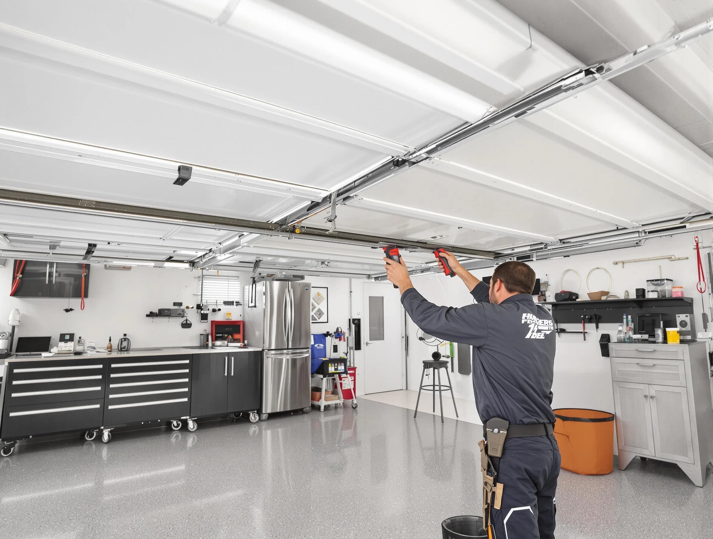 Overhead garage door repair service by Loganville Garage Door Repair in Loganville