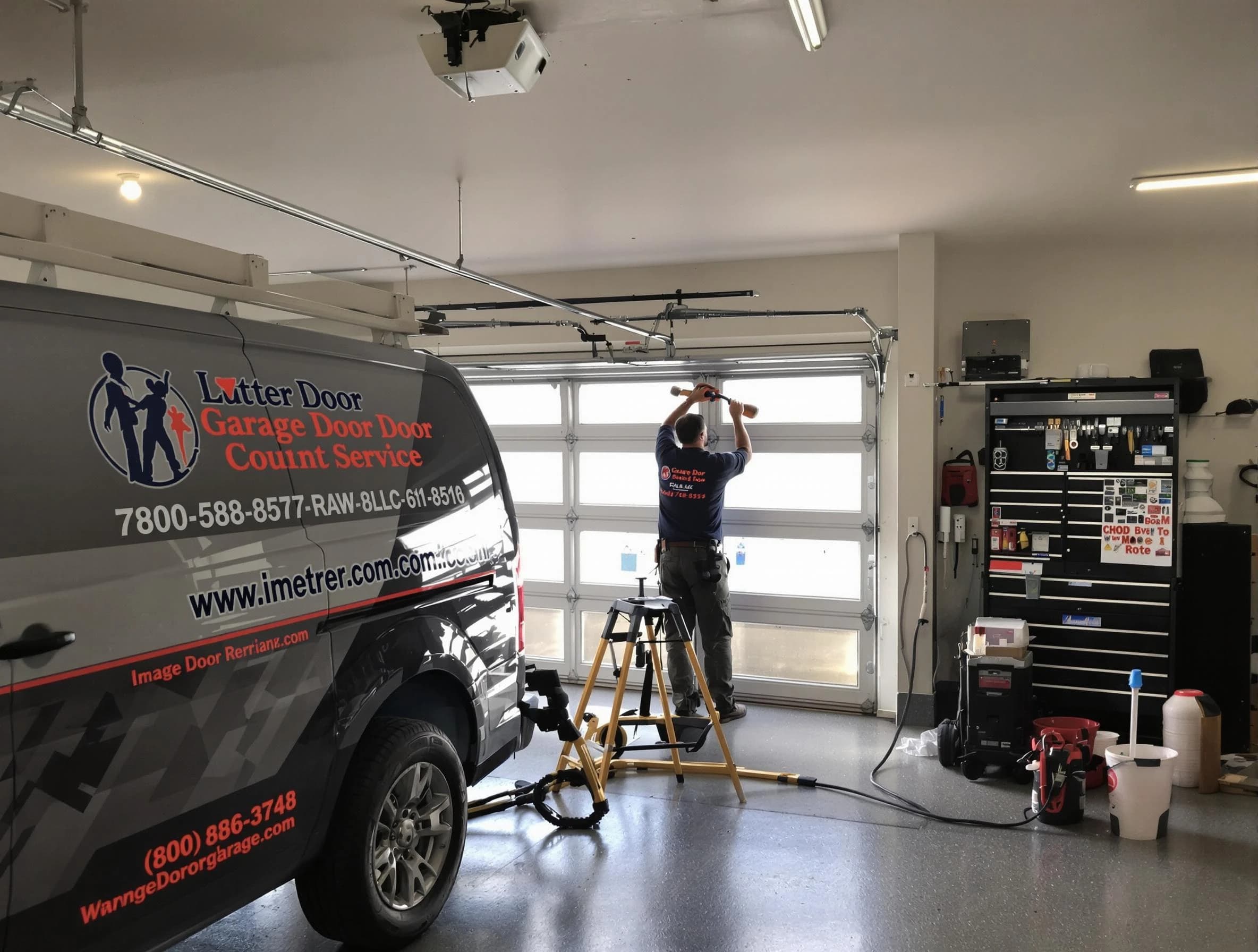 Loganville Garage Door Repair rapid response team performing same-day repair in Loganville