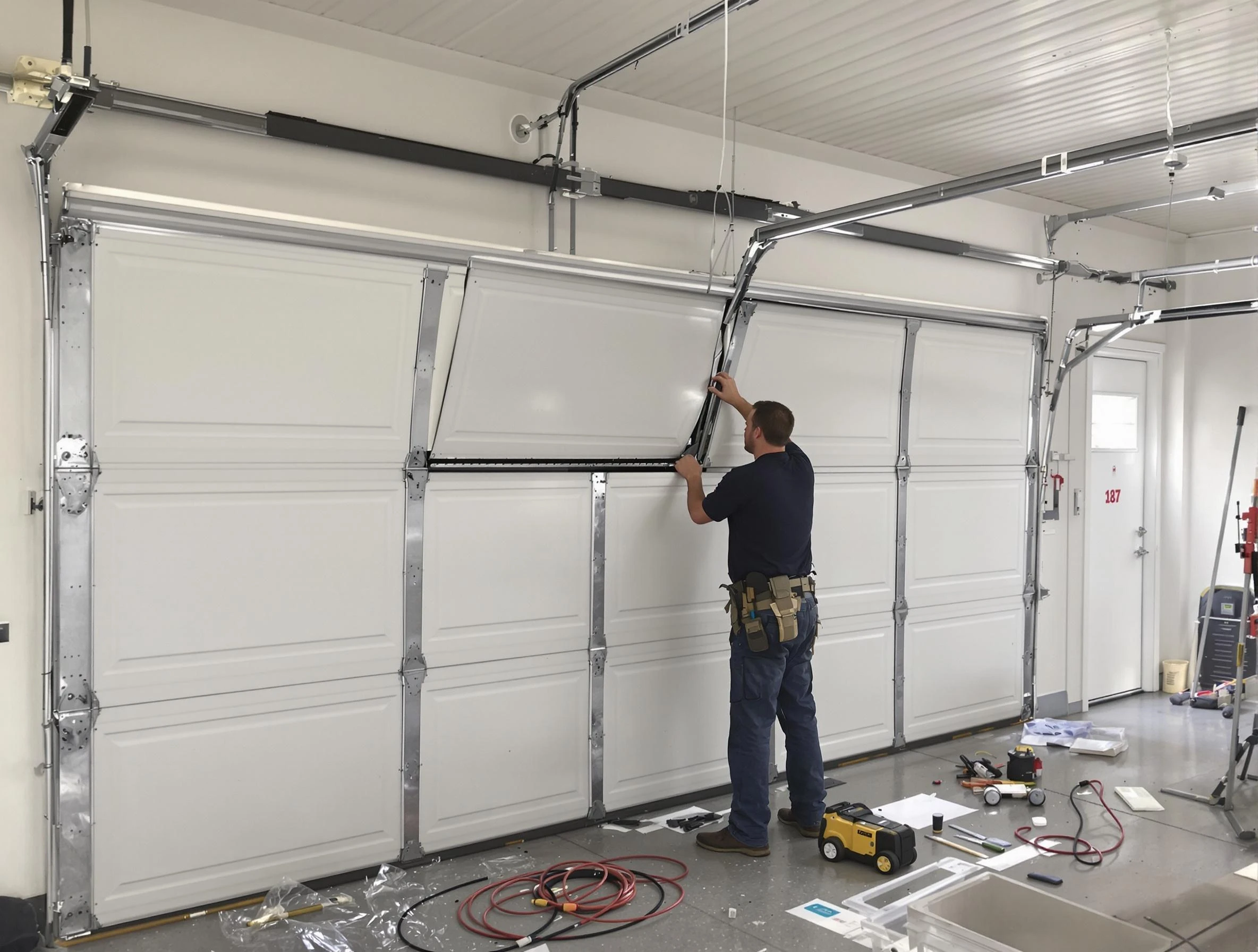 Garage Door Section Replacement in Loganville