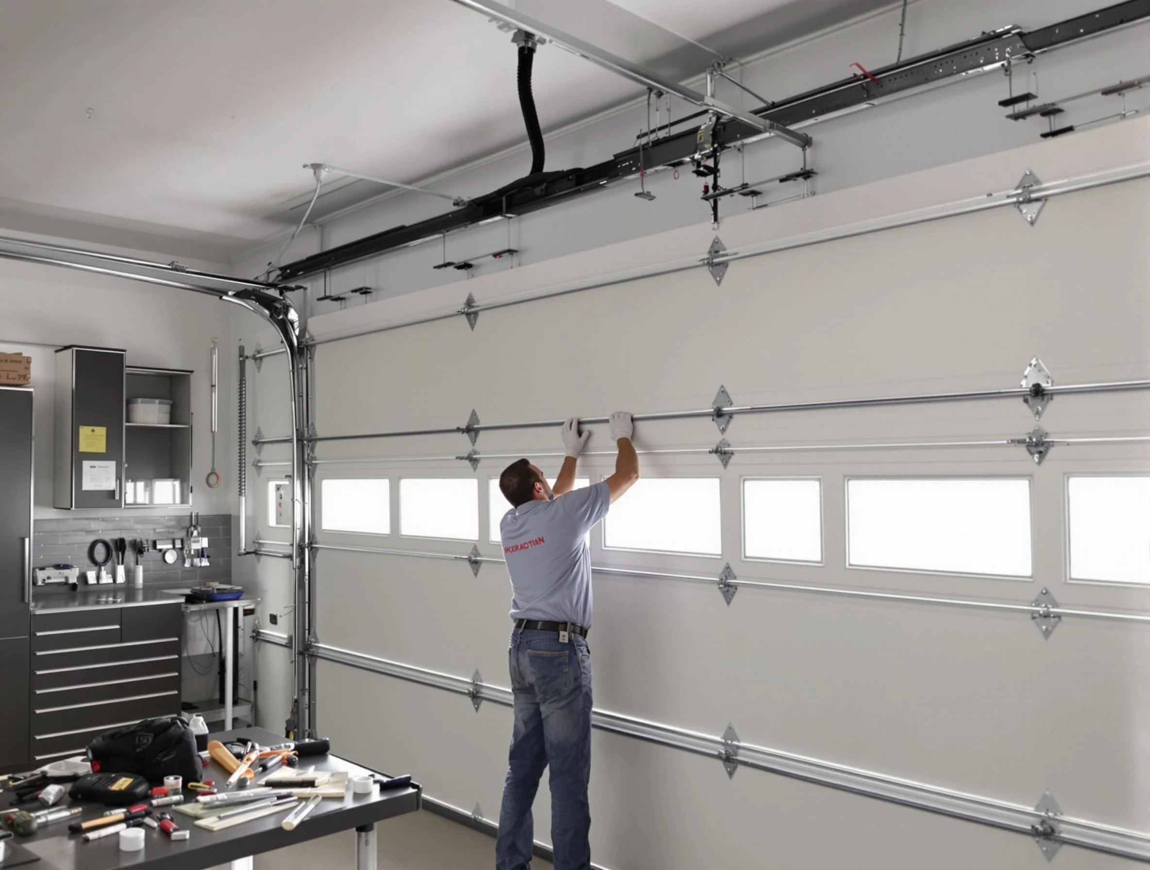 Garage Door Track Repair in Loganville