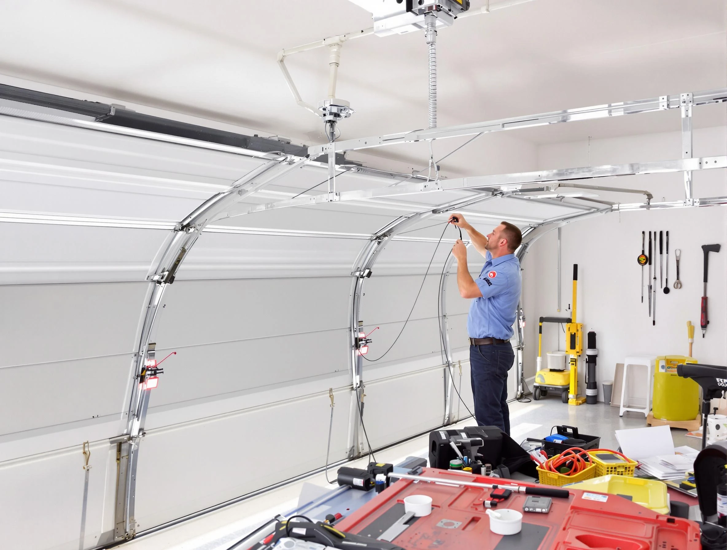 Garage door cable repair service by Loganville Garage Door Repair in Loganville