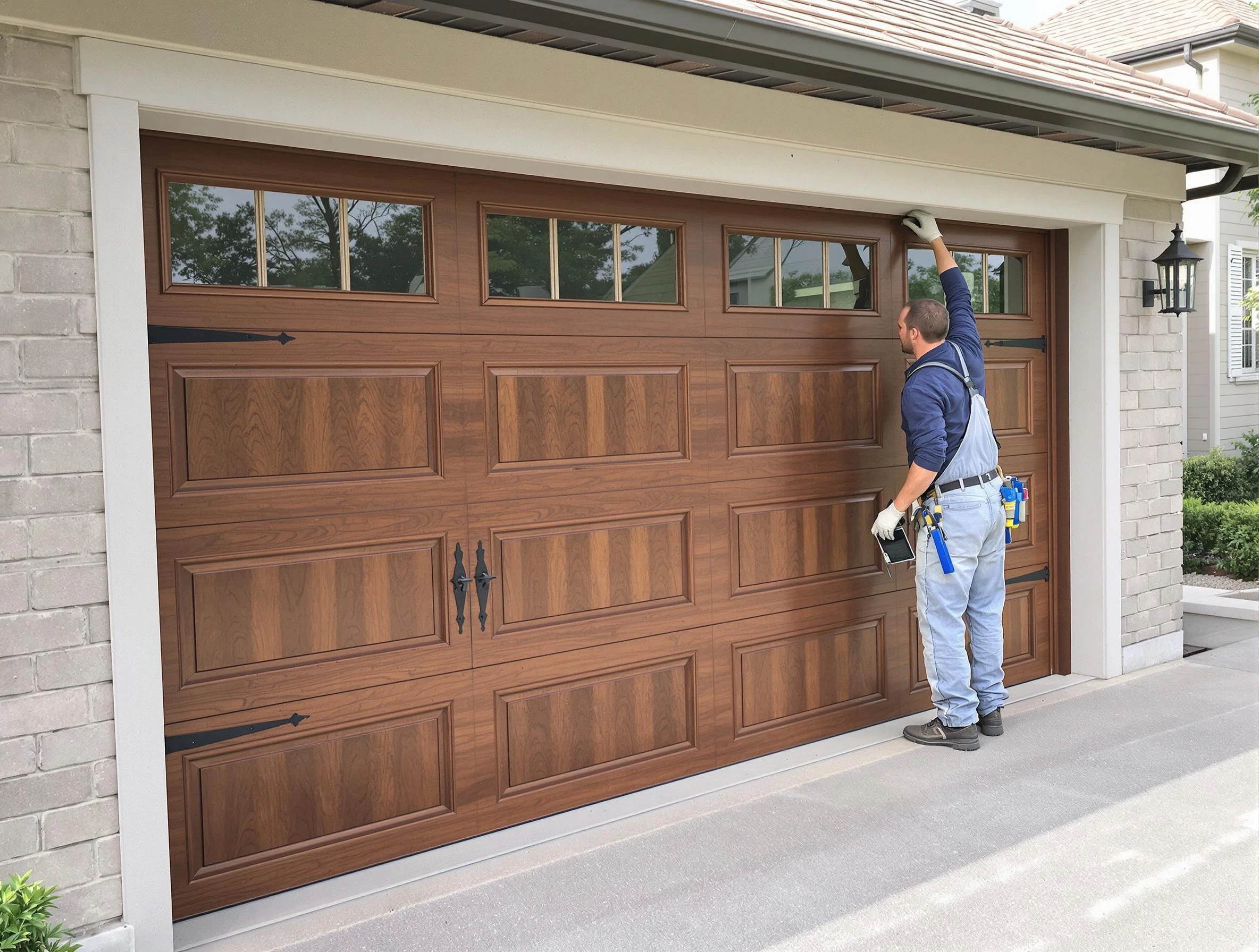 Custom garage door showcase by Loganville Garage Door Repair in Loganville