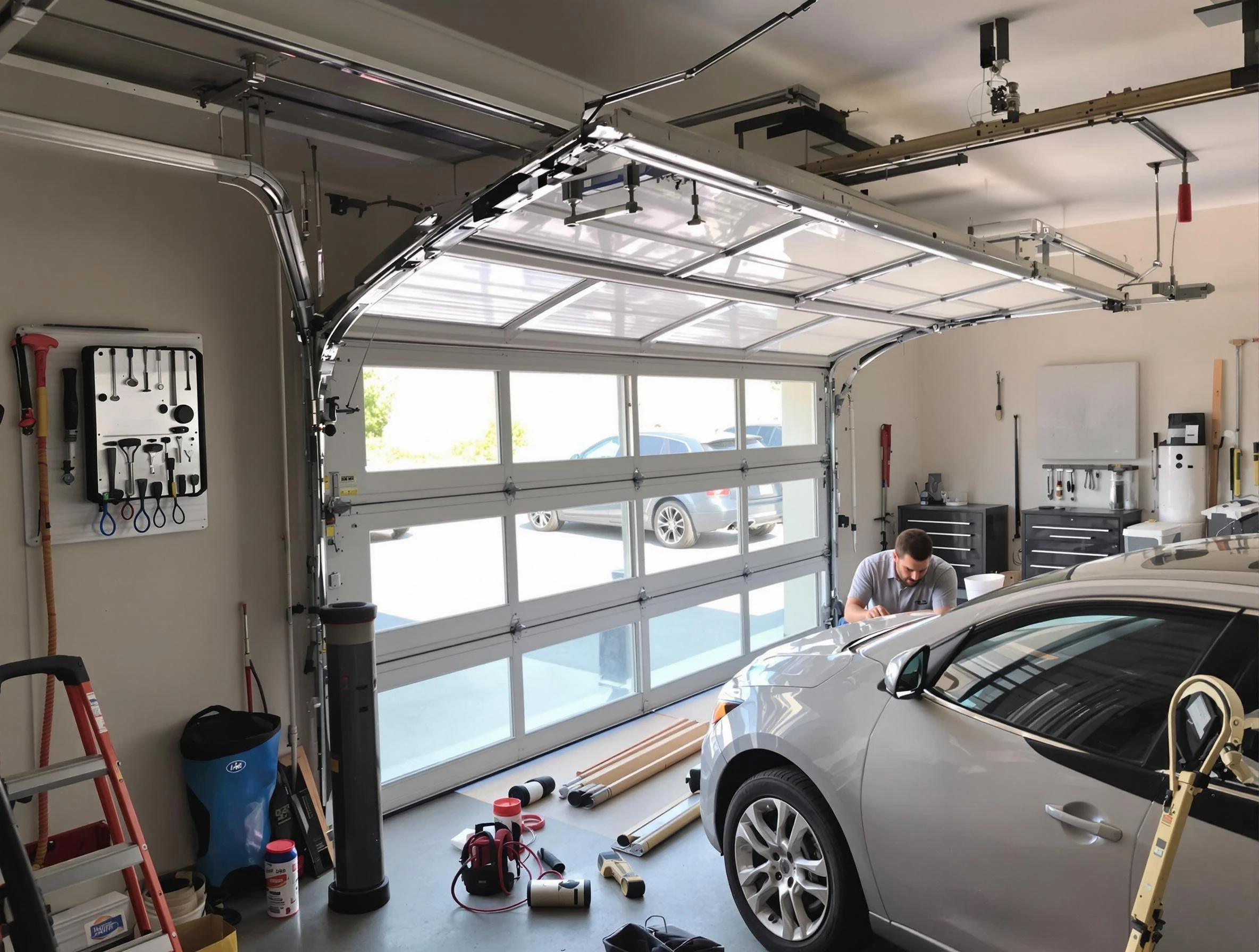 Garage door noise reduction service by Loganville Garage Door Repair in Loganville