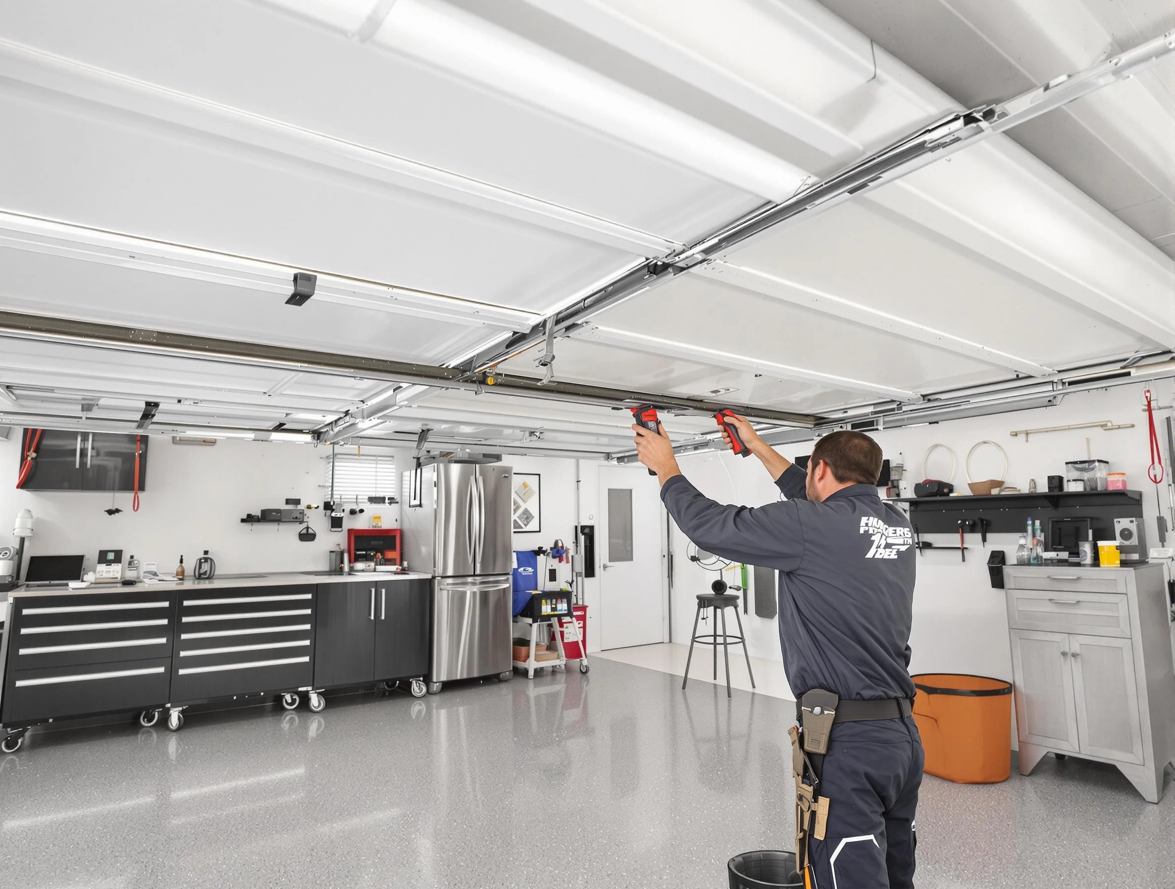 Overhead garage door repair service by Loganville Garage Door Repair in Loganville