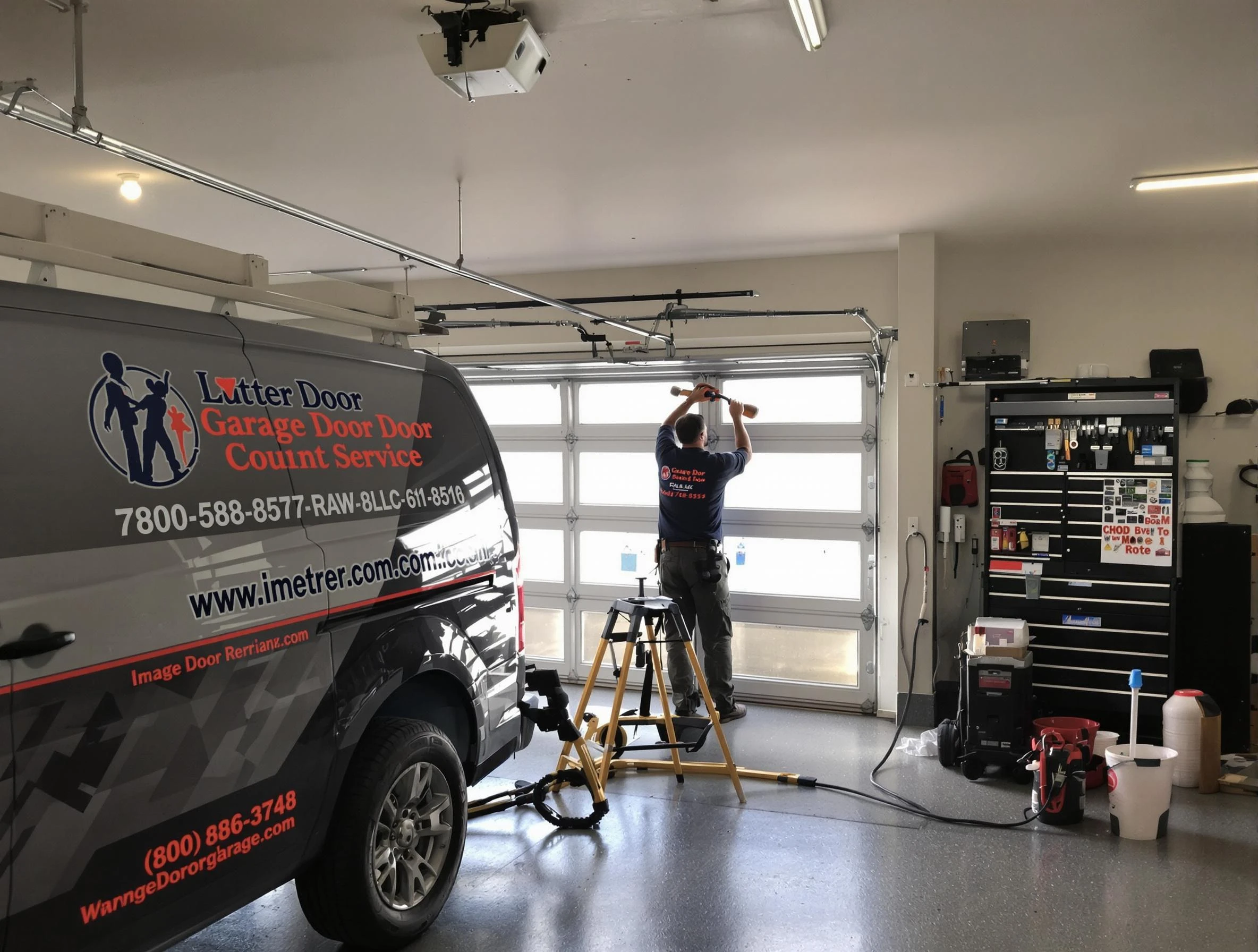 Loganville Garage Door Repair rapid response team performing same-day repair in Loganville